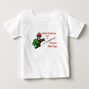 T-shirt Pour Bébé Tree Surgeon Arborist at work present Chainsaw