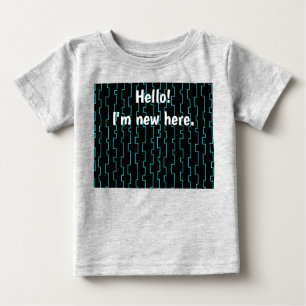 T-shirt Pour Bébé Trellis moderne du milieu du siècle
