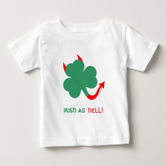 T-shirt Pour Bébé Très irlandais (Devant)