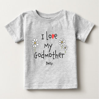 T-shirt Pour Bébé Très tendance J'aime mon bébé godmère Tee