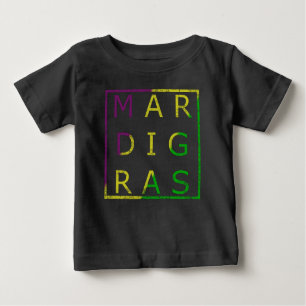 T-shirt Pour Bébé Tri pièce en t colorée d'enfants affligée par