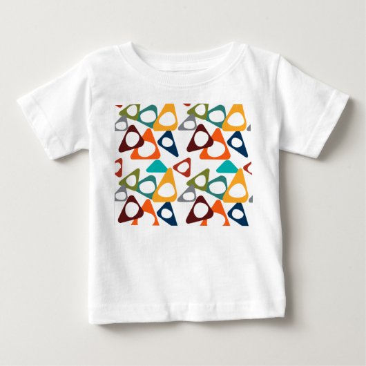 T-shirt Pour Bébé Triangles arrondis (Devant)