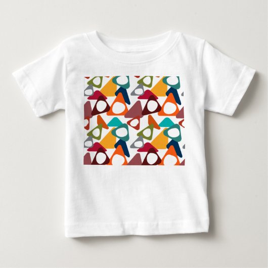 T-shirt Pour Bébé Triangles arrondis (Devant)