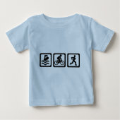 T-shirt Pour Bébé Triathlon (Devant)