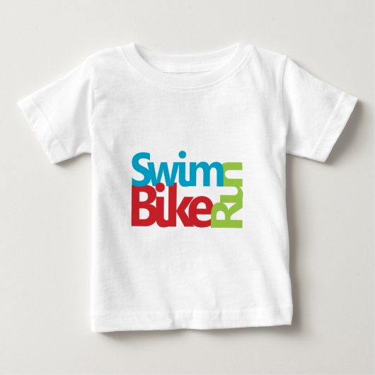 T-shirt Pour Bébé Triathlon cool et design unique (Devant)