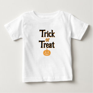 T-shirt Pour Bébé Trick d'Halloween pour enfant ou traitement T-shir