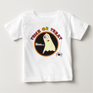 T-shirt Pour Bébé Trick or Treat Funny Ghost Baby Creepers