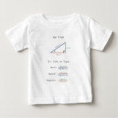 T-shirt Pour Bébé Trigonométrie éducative Sine Cosine Tangent (Devant)