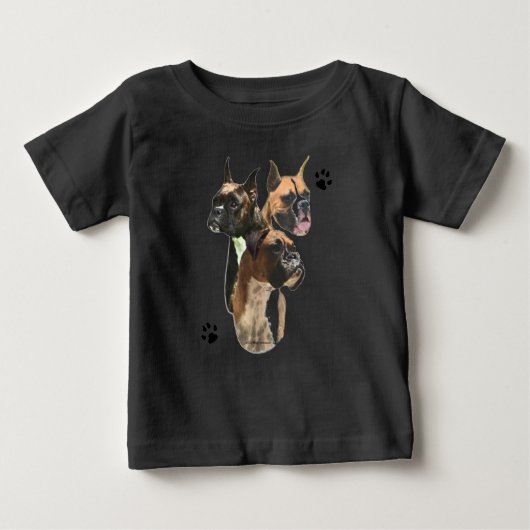 T-shirt Pour Bébé Trio Boxer (Devant)