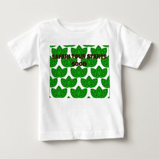 T-shirt Pour Bébé Trio de feuilles (Devant)
