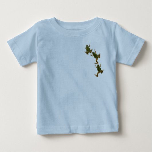 T-shirt Pour Bébé Trio de grenouilles Escalades (Devant)