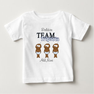 T-shirt Pour Bébé Triplés