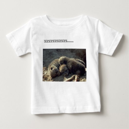 T-shirt Pour Bébé Triplet wolf pups onsie (Devant)