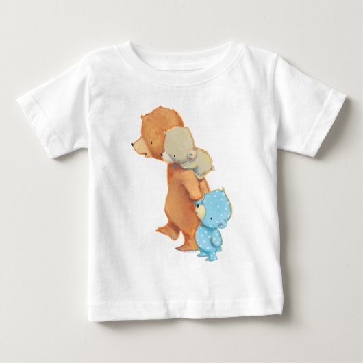 T-shirt Pour Bébé Trois adorables amis de l'ours (Devant)