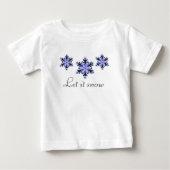 T-shirt Pour Bébé Trois flocons de neige (Devant)