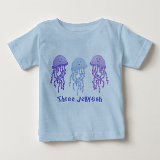 T-shirt Pour Bébé Trois méduses (Devant)