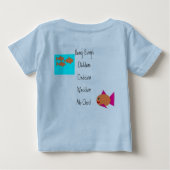 T-shirt Pour Bébé Trois petits poissons (Dos)