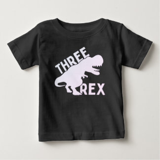 T-shirt Pour Bébé Trois Rex 3 rd Birthday Shirt, Trois Ans