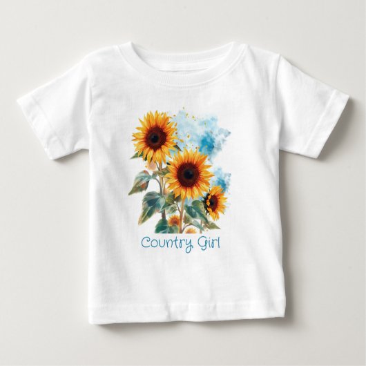 T-shirt Pour Bébé Trois tournfleurs (Devant)