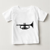 T-shirt Pour Bébé trompette (Devant)
