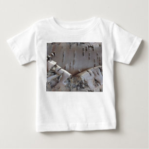 T-shirt Pour Bébé Tronc d'Arbre en Écorce de bouleau frisé Rustique