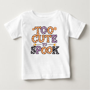 T-shirt Pour Bébé Trop mignon pour parler de bébé Halloween