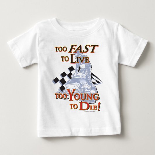 T-shirt Pour Bébé Trop-Vite-[Converti] (Devant)