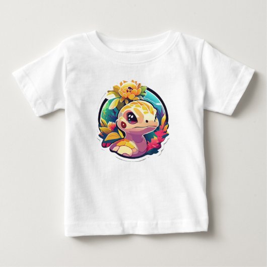 T-shirt Pour Bébé Tropical Cuties : Chemises pour bébés hawaïennes p (Devant)