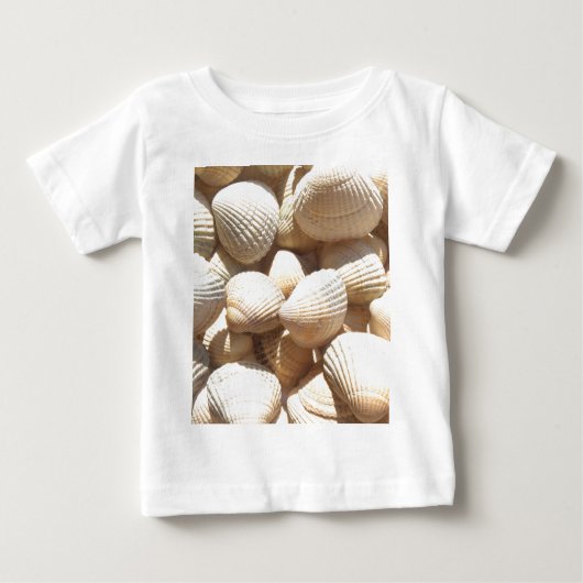T-shirt Pour Bébé Tropical Sunny Sea Shells (Devant)