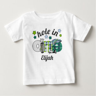 T-shirt Pour Bébé trou dans une chemise d'anniversaire de garçon de 