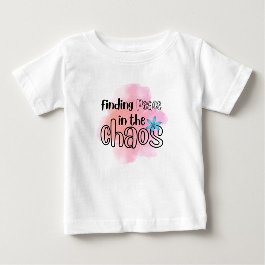 T-shirt Pour Bébé Trouver la paix (Devant)