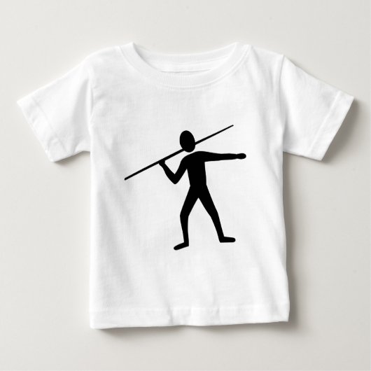 T-shirt Pour Bébé Trower Javelin - Noir (Devant)