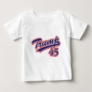 T-shirt Pour Bébé Trump-45-Blue