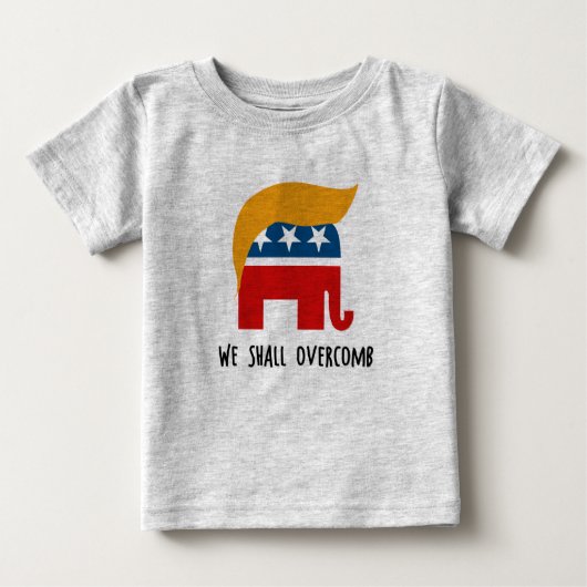 T-shirt Pour Bébé Trumplican - nous Overcomb (Devant)