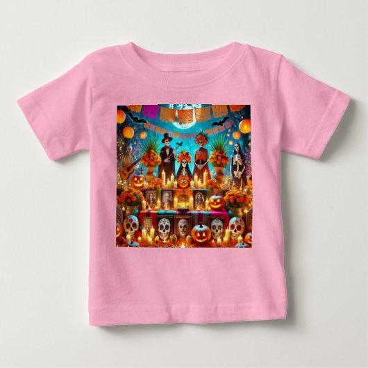 T-shirt Pour Bébé Tshurt Halloween for kids (Devant)