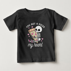 T-shirt Pour Bébé Tu As Une Pizza Mon Coeur Un Pun De Nourriture Drô