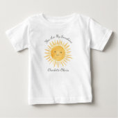 T-shirt Pour Bébé Tu es mon soleil (Devant)