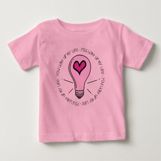 T-shirt Pour Bébé Tu Illumines Ma Vie (Devant)