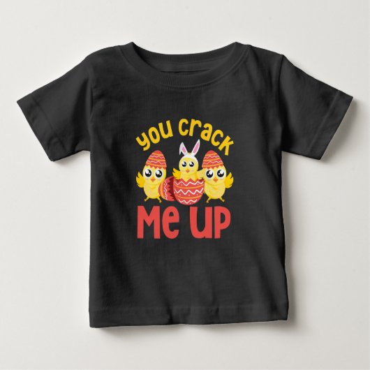 T-shirt Pour Bébé Tu M'As Frappé Les Poussins De Pâques (Devant)