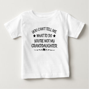 T-shirt Pour Bébé Tu ne peux pas dire que tu n'es pas ma grande fill