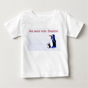 T-shirt Pour Bébé Tu nous manques, papa.