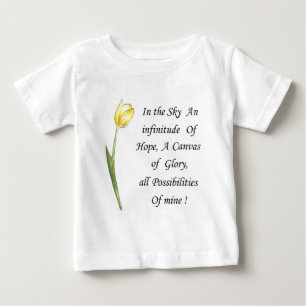 T-shirt Pour Bébé Tulipe jaune