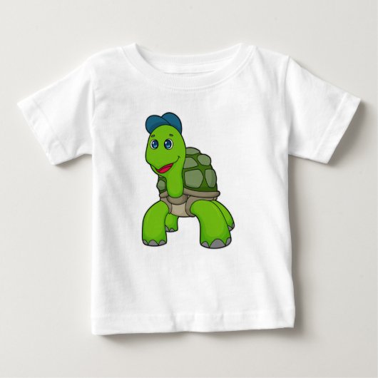 T-shirt Pour Bébé Turtle Cap (Devant)