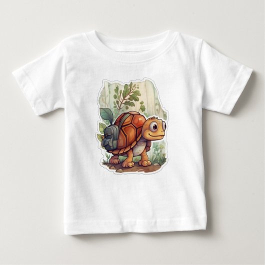 T-shirt Pour Bébé Turtle en tournée (Devant)