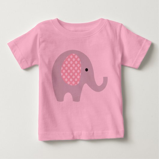 T-shirt Pour Bébé Tutu Onepiece avec éléphant adorable (Devant)