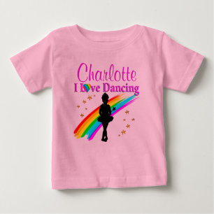 T-SHIRT POUR BÉBÉ TUTU PERSONNALISÉ PRÉCIEUX DE BALLERINE