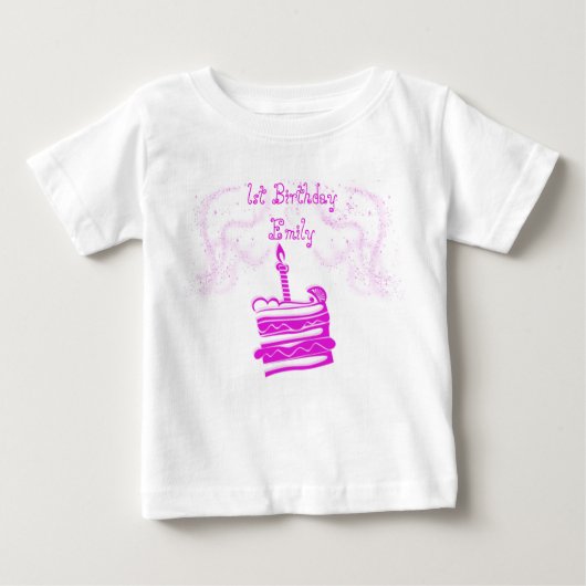 T-shirt Pour Bébé Tutu pour fille de 1 an (Devant)