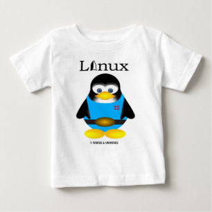 T-shirt Pour Bébé Tux (Linux)