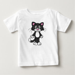 T-shirt Pour Bébé Tuxedo chat bébé tee - shirt