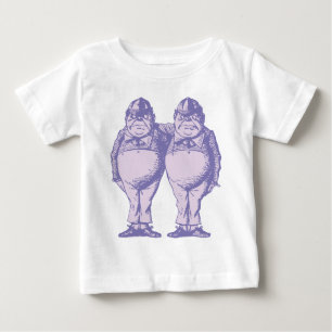 T-shirt Pour Bébé Tweedle Dee et Tweedle la lavande encrée par Dum
